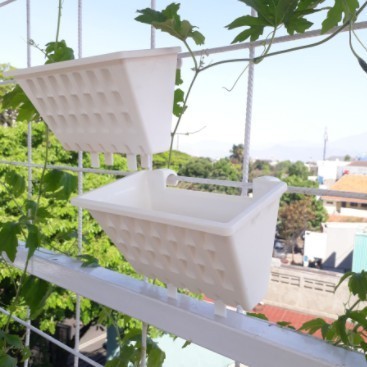 JM - pot argo 01 putih pot tempel