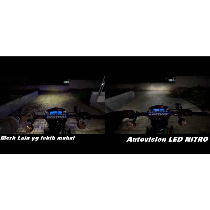 Lampu LED Motor AUTOVISION Honda Beat POP (putih) Bohlam RZ1 Grs 6bln