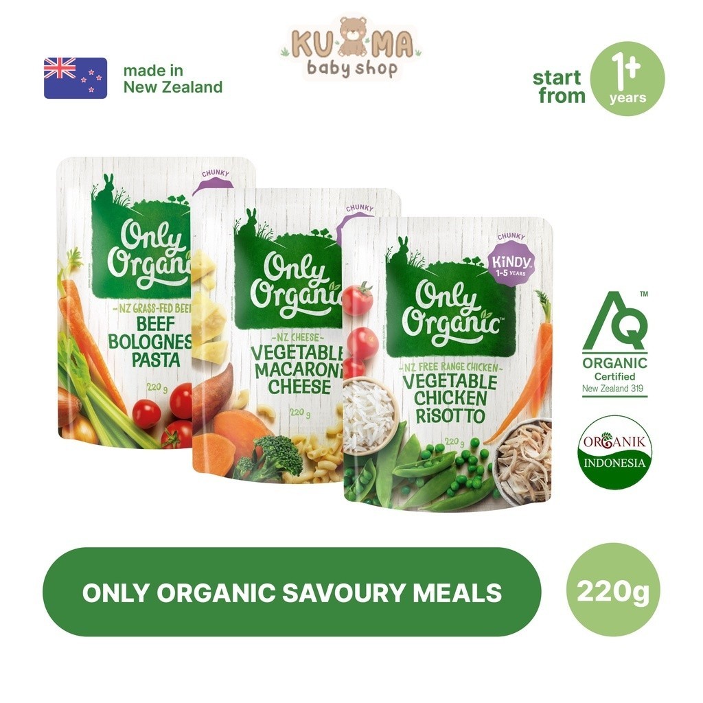 Only Organic Savoury Meal Kindy 1-5 years 220gr