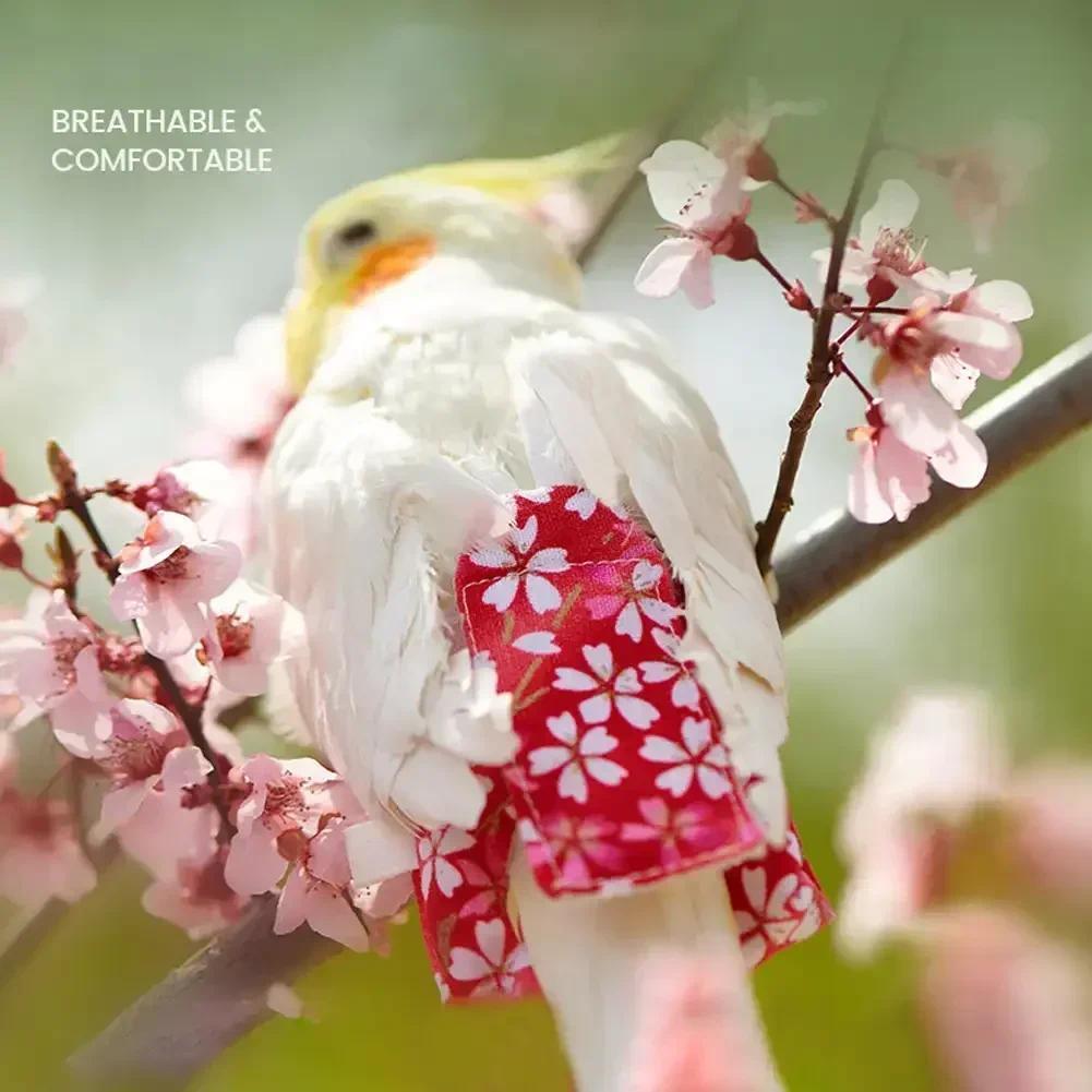 Washable Diapers Parrot Clothes Feces Pocket Pet Bird Cute Clothes Bowtie Lace Strap Pet Light Fligh