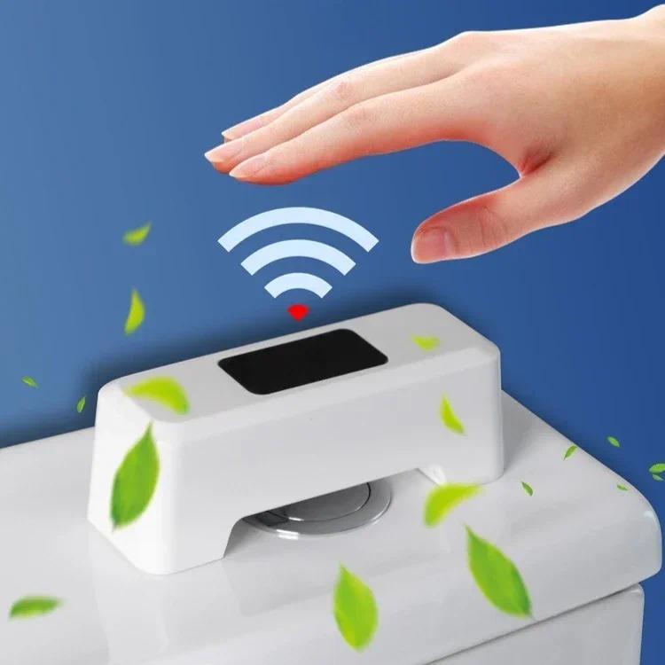 Touchless Toilet Flush IR Sensing Toilet Flush Sensor Aid Toilet Motion Sensor Automatic Flush Butto