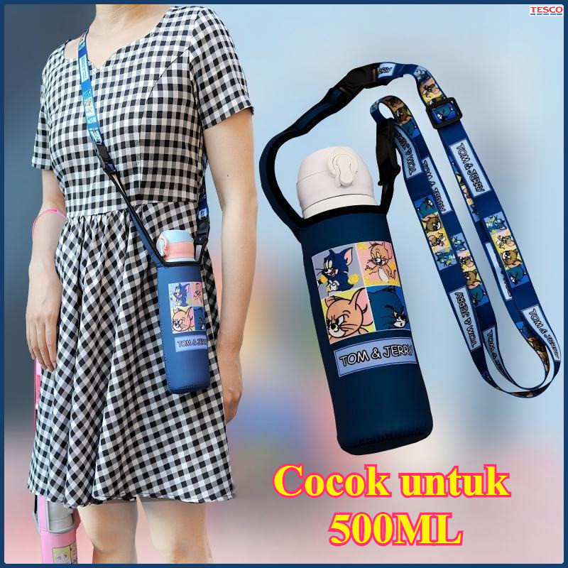 Tas Botol Termos Tumbler Sarung Botol Minum Tali Panjang Pendek / Tas Selempang Botol Minum