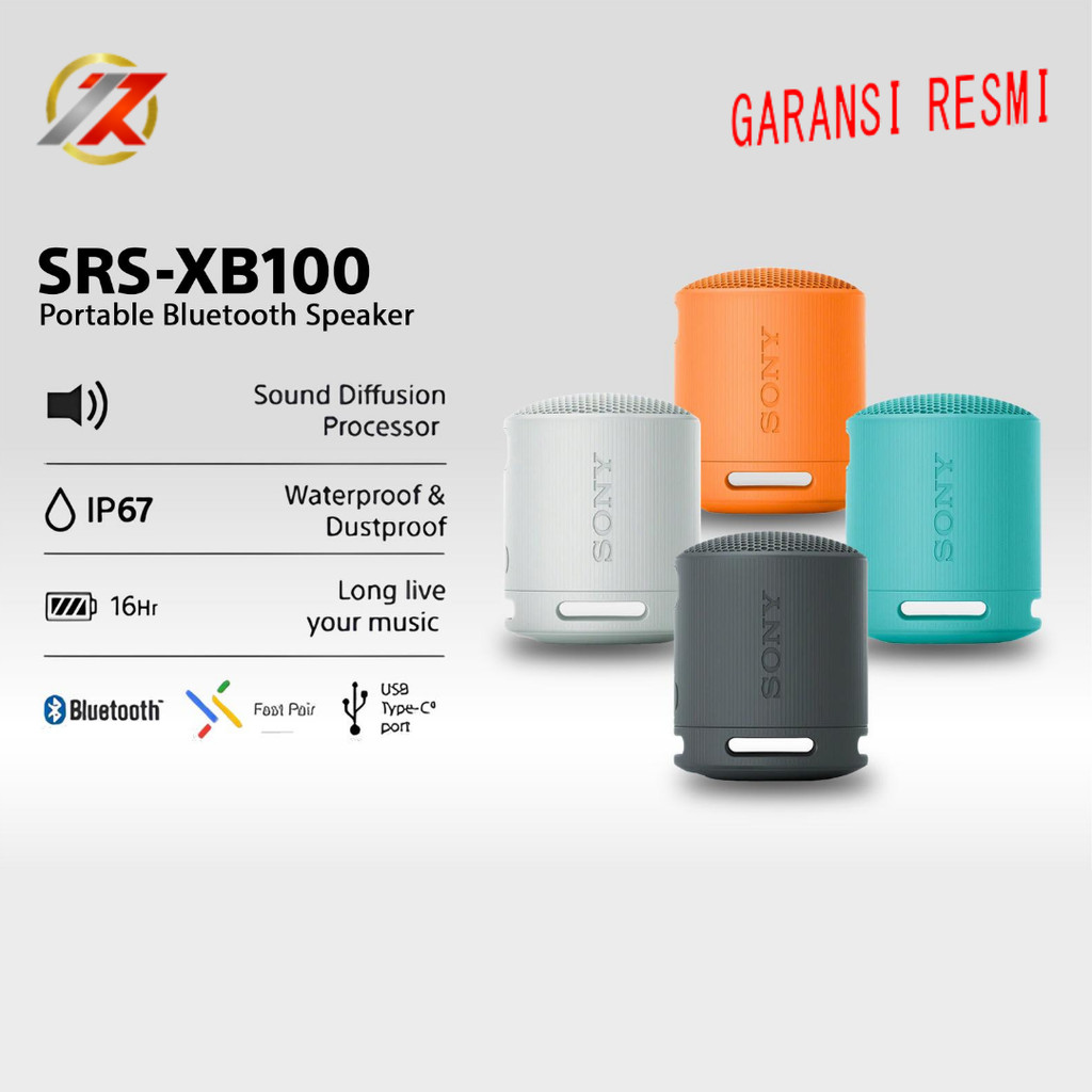 SONY SRS-XB100 Wireless Portable Speaker | Speaker Sony SRS-XB100 Wireless Portable Speaker