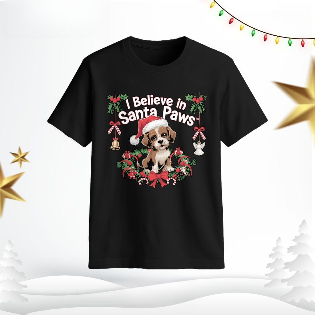 COD Misteri Kaos Edisi Natal T Shirt Reguler Lengan Pendek-Anti Terawang, Cocok Untuk Natalan  Anjin