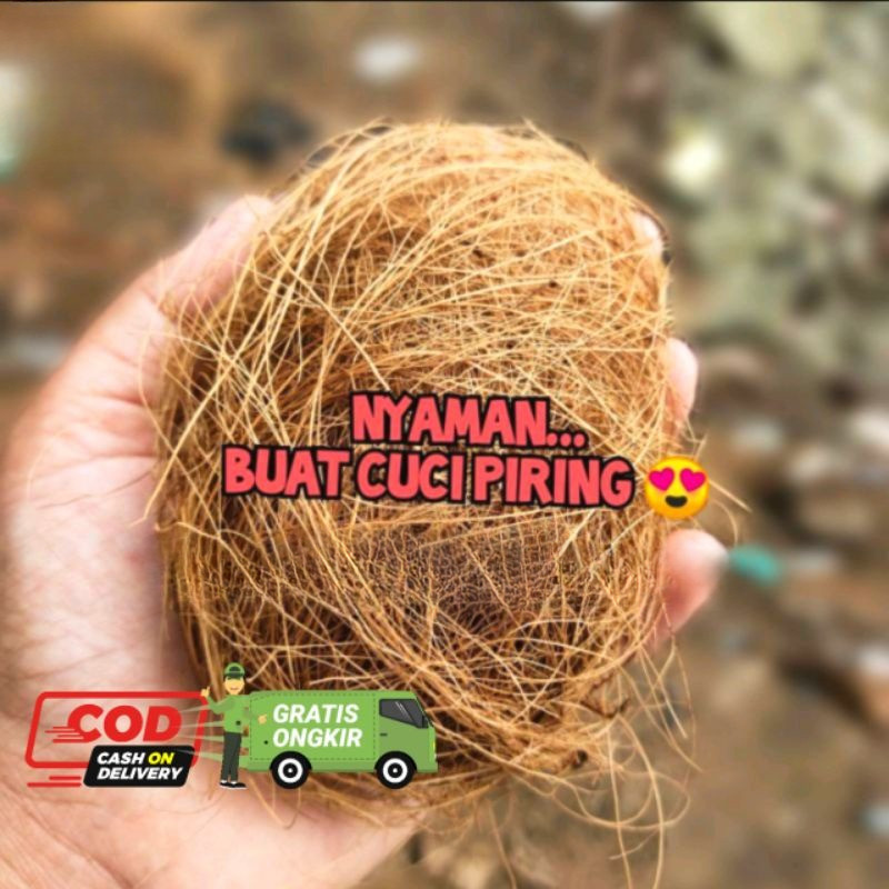 SABUT CUCI PIRING ALAMI SABUT KELAPA