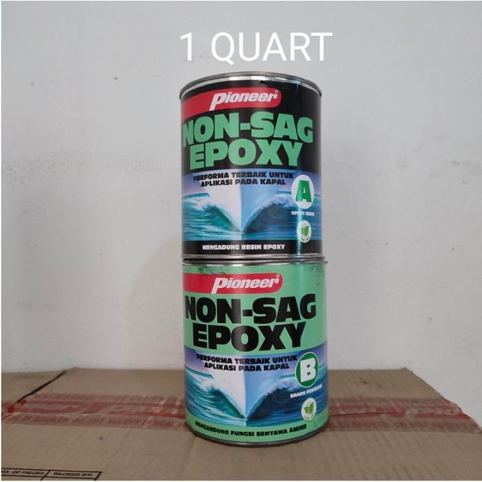 Lem Epoxy Non Sag PIONEER 1 Quart 2 Komponen (1600 gr + 1580 gr) 1 SET - QUART