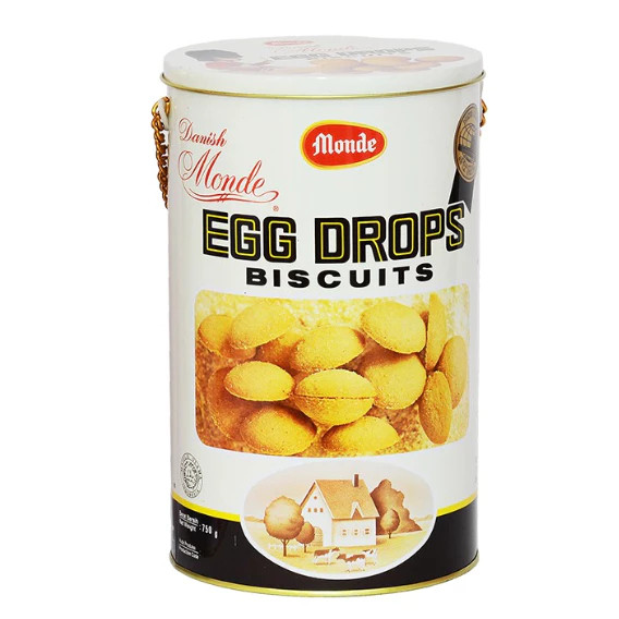 Monde Egg Drop Biskuit 750g Rantai Monde Egg Drop Kaleng