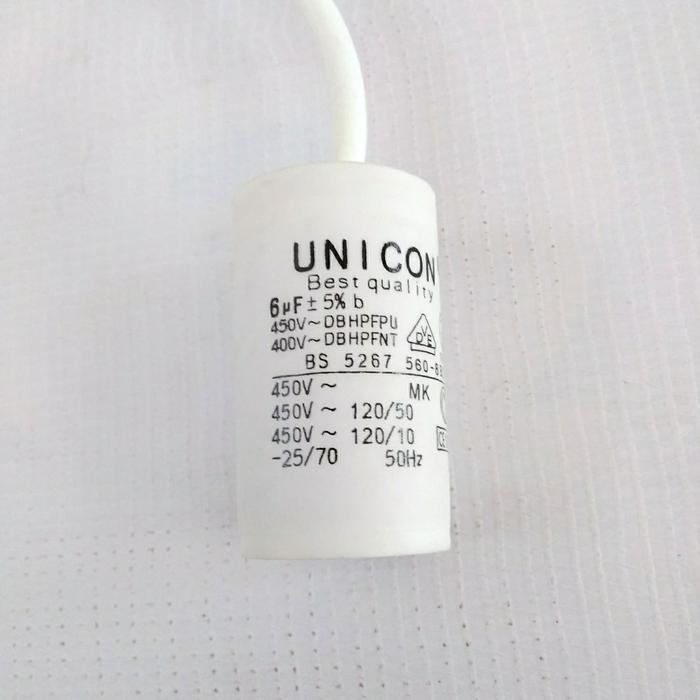 KAPASITOR CAPASITOR BULAT 6 UF UNICON