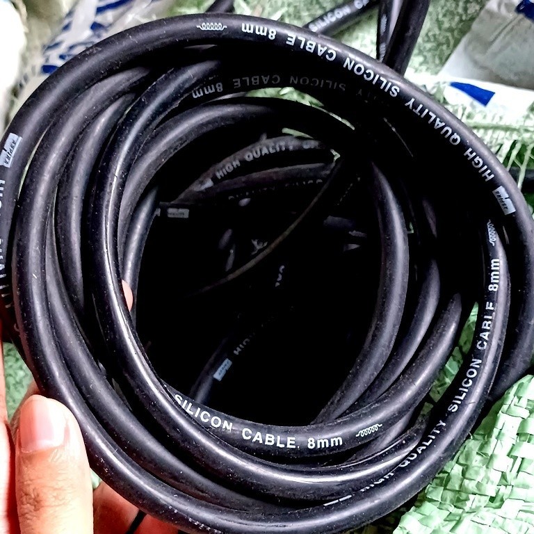KABEL BUSI METERAN 1 METER harga per meter merah hitam
