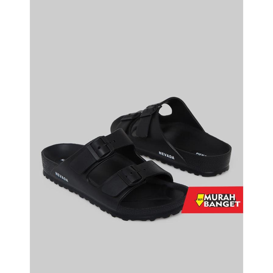 Nevada Sandal Slipper Casual Pria 115325471 - BLACK, 39