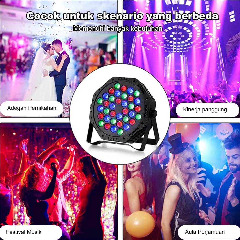 36w Lampu Sorot Panggung Disco 36led Par Light Led Mini Par Par Light Parlight Mini Par 36LED Light 