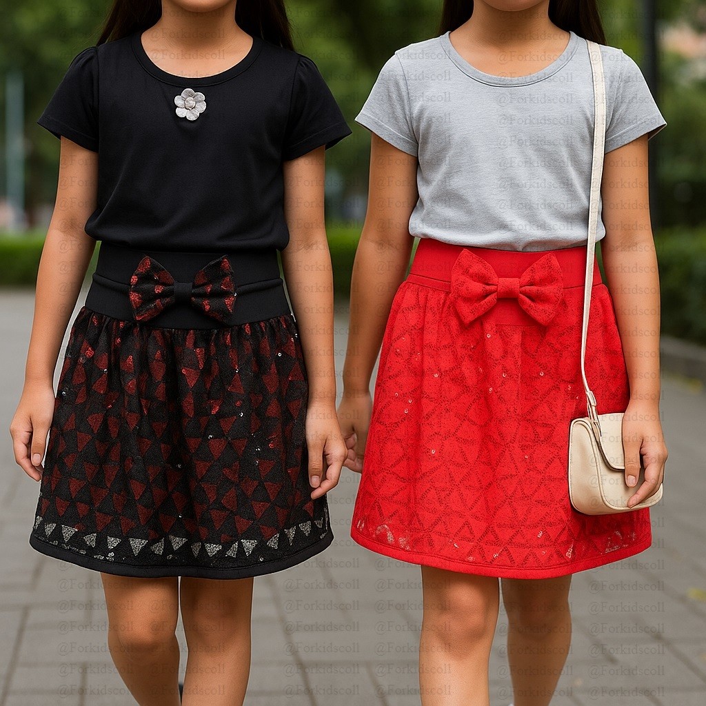 Rok Panjang Anak-Anak Motif Manik