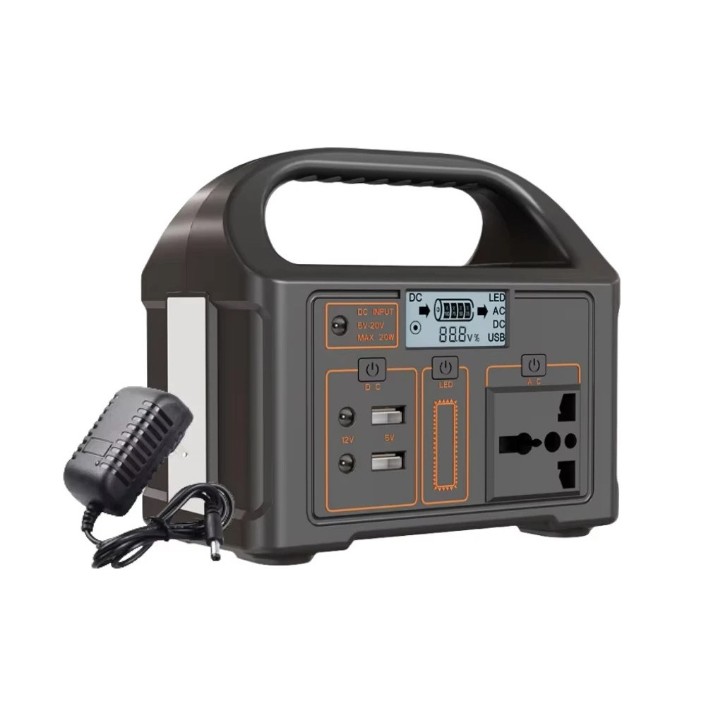 Portable Power Station 500W Powerstation with AC Outlets 460Wh LiFeP04 Battery for Outdoor Camping R