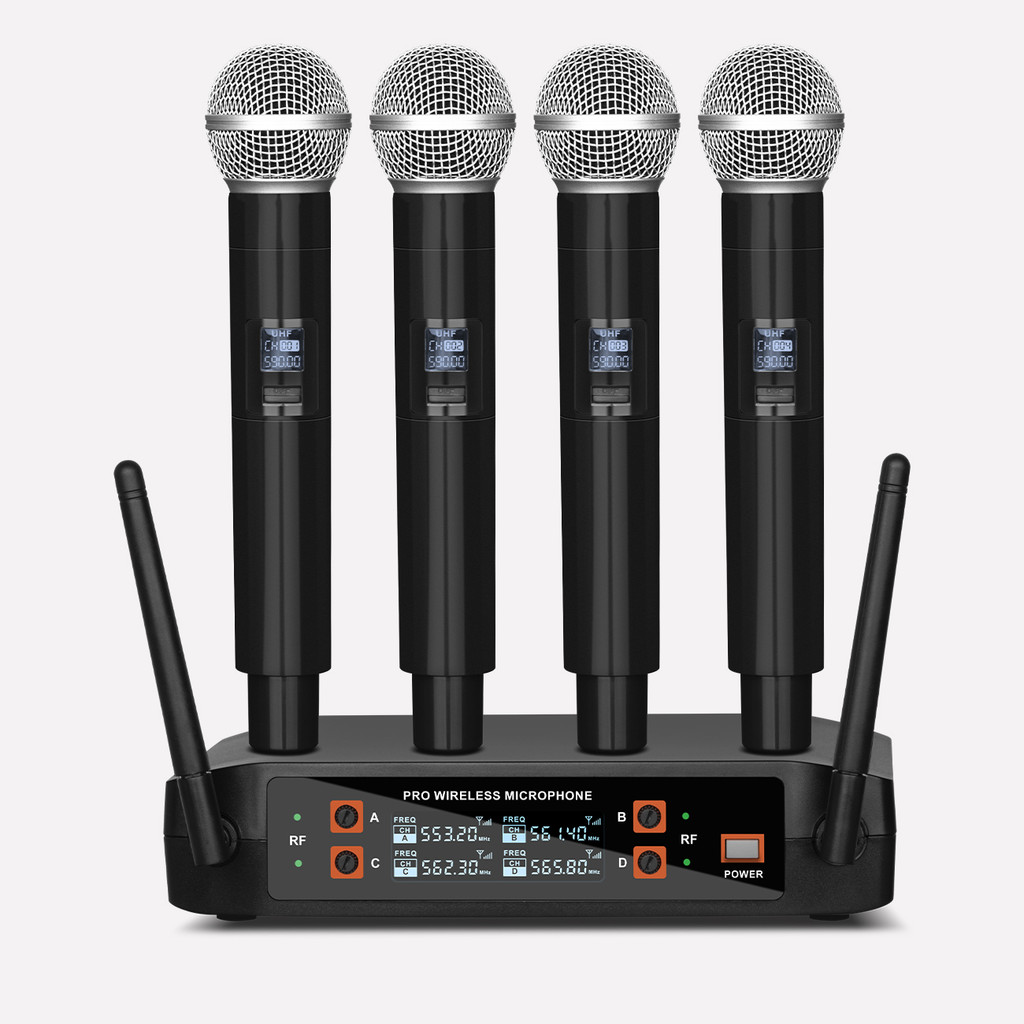 Depusheng DX4 Wireless Microphone 4Channel Handheld