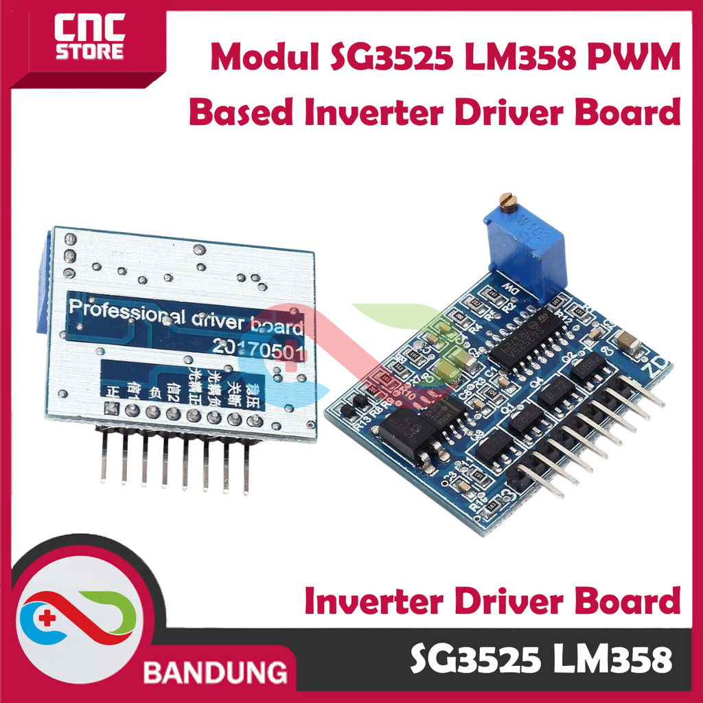 Modul SG3525 LM358 PWM Based Inverter Driver Board