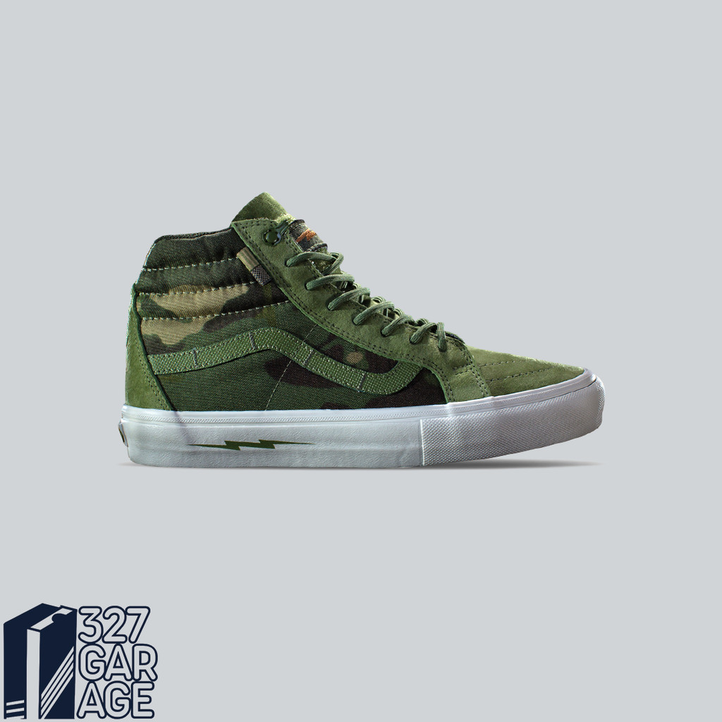 Sepatu Sneakers Vans  Sk8 Hi Notchback Defcon Multicam Jungle Green  Original Authentic BNIB Unisex