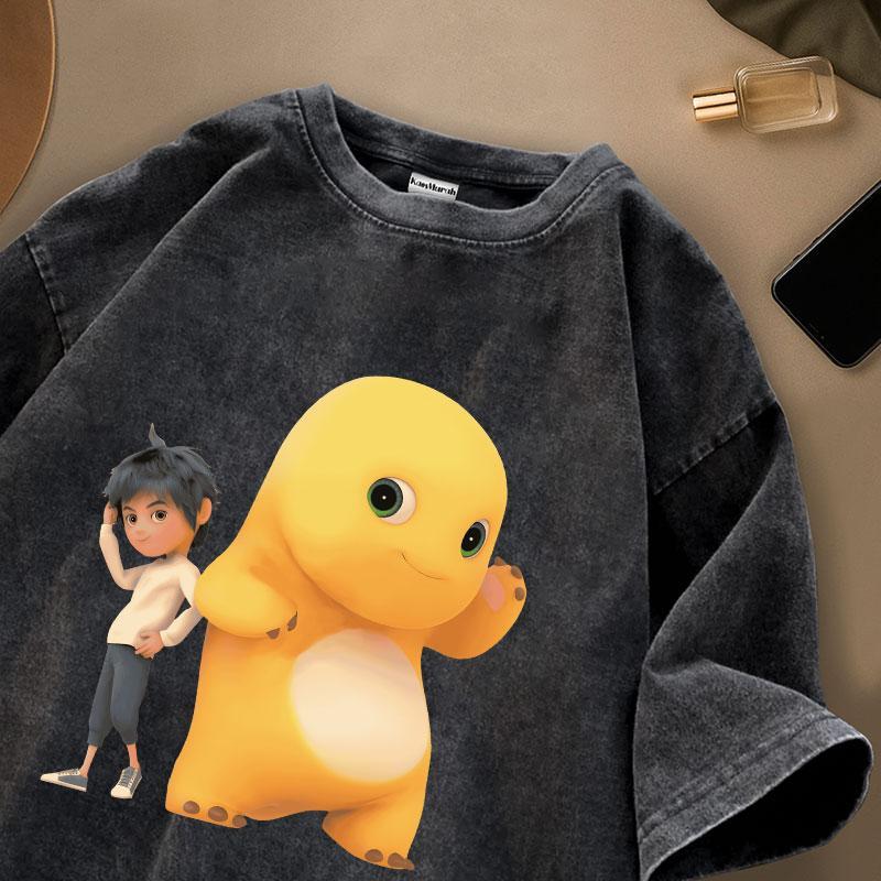 Kaos Murah Id - Tshirt Kaos Lengan Pendek | Motif Nailong & Boy | Kaos Oversize Warna Hitam Washed |