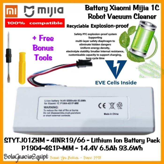 Batre / Baterai / Battery Xiaomi Mijia 1C / 2C Robot Mop Cleaner 14.4V