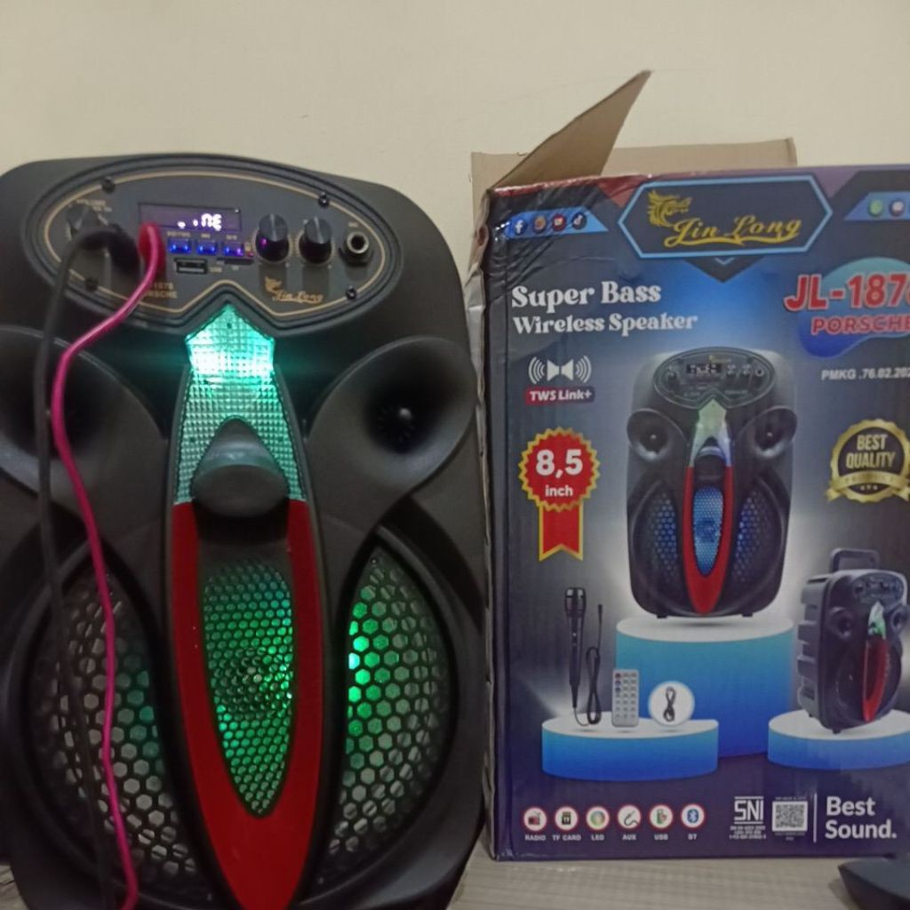SPEAKER JINLONG JL 1878 PORSCHE 8,5 INCH BLUE TOOTH