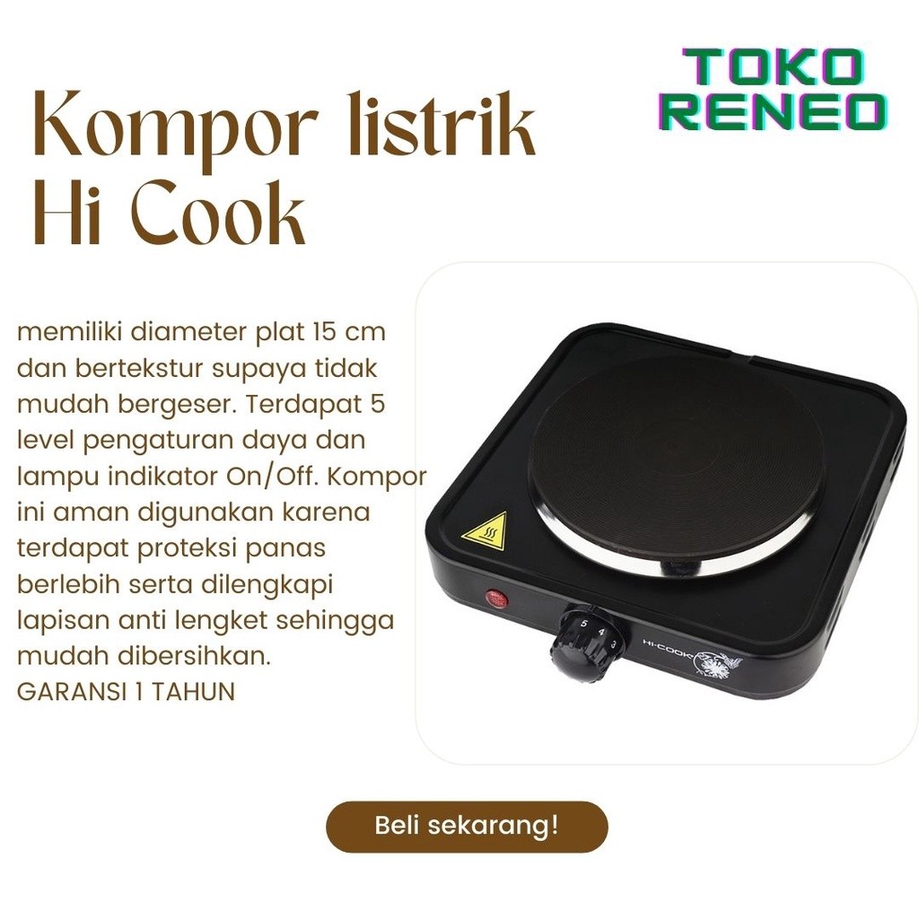 Kompor listrik HI COOK es-155