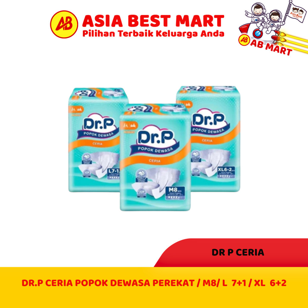 DR.P CERIA POPOK DEWASA PEREKAT//PARENTY PEREKAT DAN CELANA // M isi 8// L isi 7+1 // XL isi 6+2