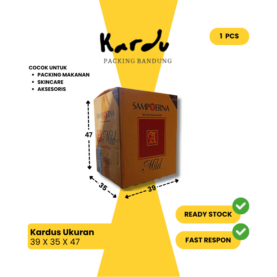 Kardus Bekas Sampoerna Mild Kotak | Kardus Packing Barang | Harga Murah Per Pcs | Kondisi Layak Paka