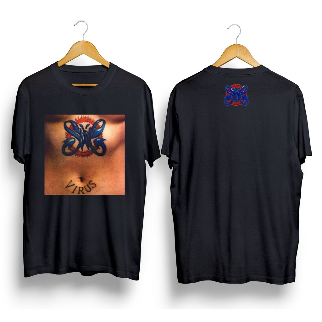Kaos Pria SLANK ALBUM VIRUS Premium tshirt Slank Kaos Slankers Kaos Music Rock kaos Distro Pria