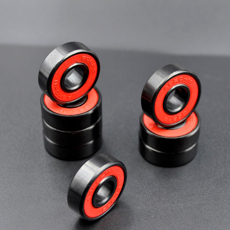 8pcs 608RS  high speed  Ball Bearing 8*22*7 8x22x7mm hybrid ceramic ball bearing Skateboard Wheel Be