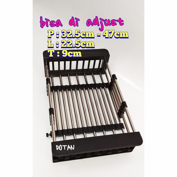 rak piring minimalis modern - Hitam