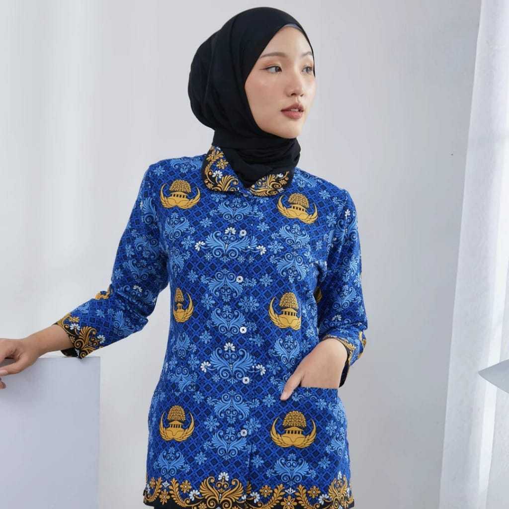 Seragam Korpri Wanita Lapis  Furing - Seragam Batik Korpri Lapis Furing SNI