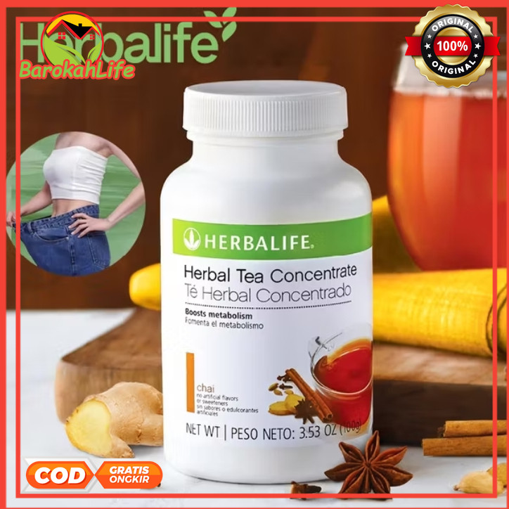 Herbalife Original 100% TEH DIET HBL Herbalife. teh pelangsing penurun berat badan cepat bpom resmi 