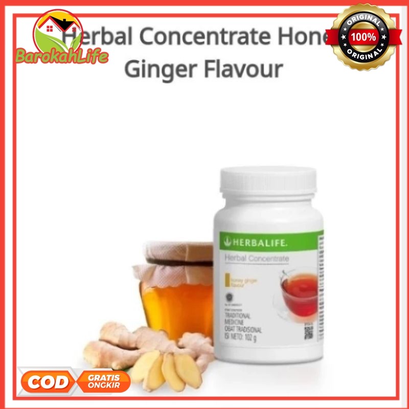 Herbalife Original 100% Herbalife Concentrate Tea Honey Ginger Teh Herbalife Pembakar Lemak Teh Pemb