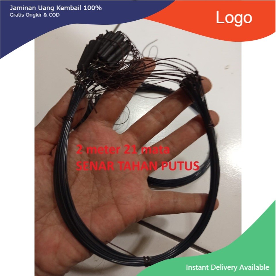 2 MATER RACIK RUAK 21 MATA TALI JERAT BURUNG RAWA PERANGKAP MANUK SAWAH TAHAN PUTUS MURAH