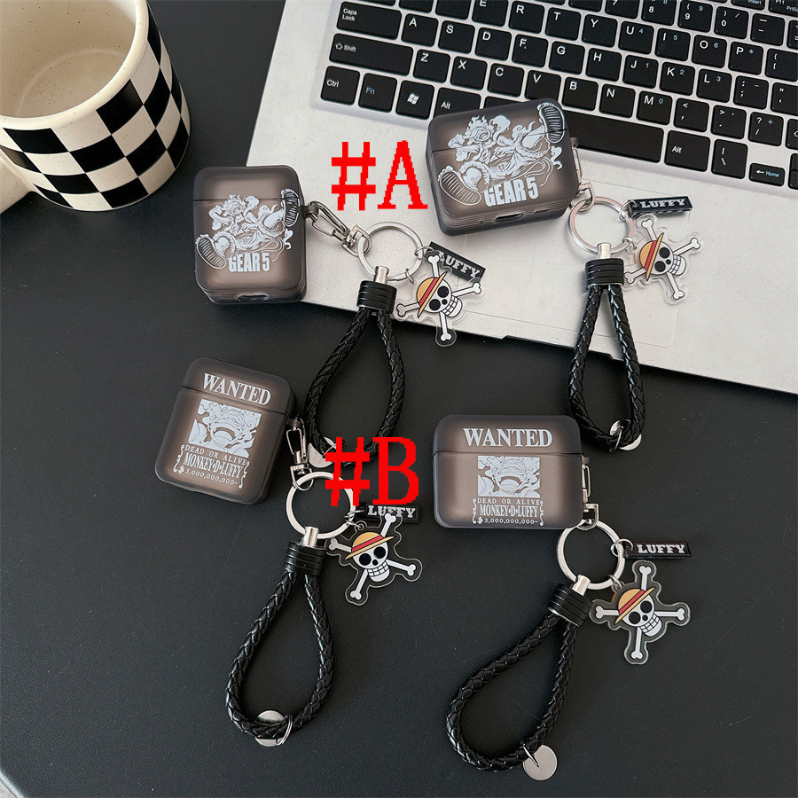 AirPods4 AirPods Pro2 AirPods Pro Airpods3 gen3 AirPods2 Cartoon One Piece yang lucu diinginkan Luff