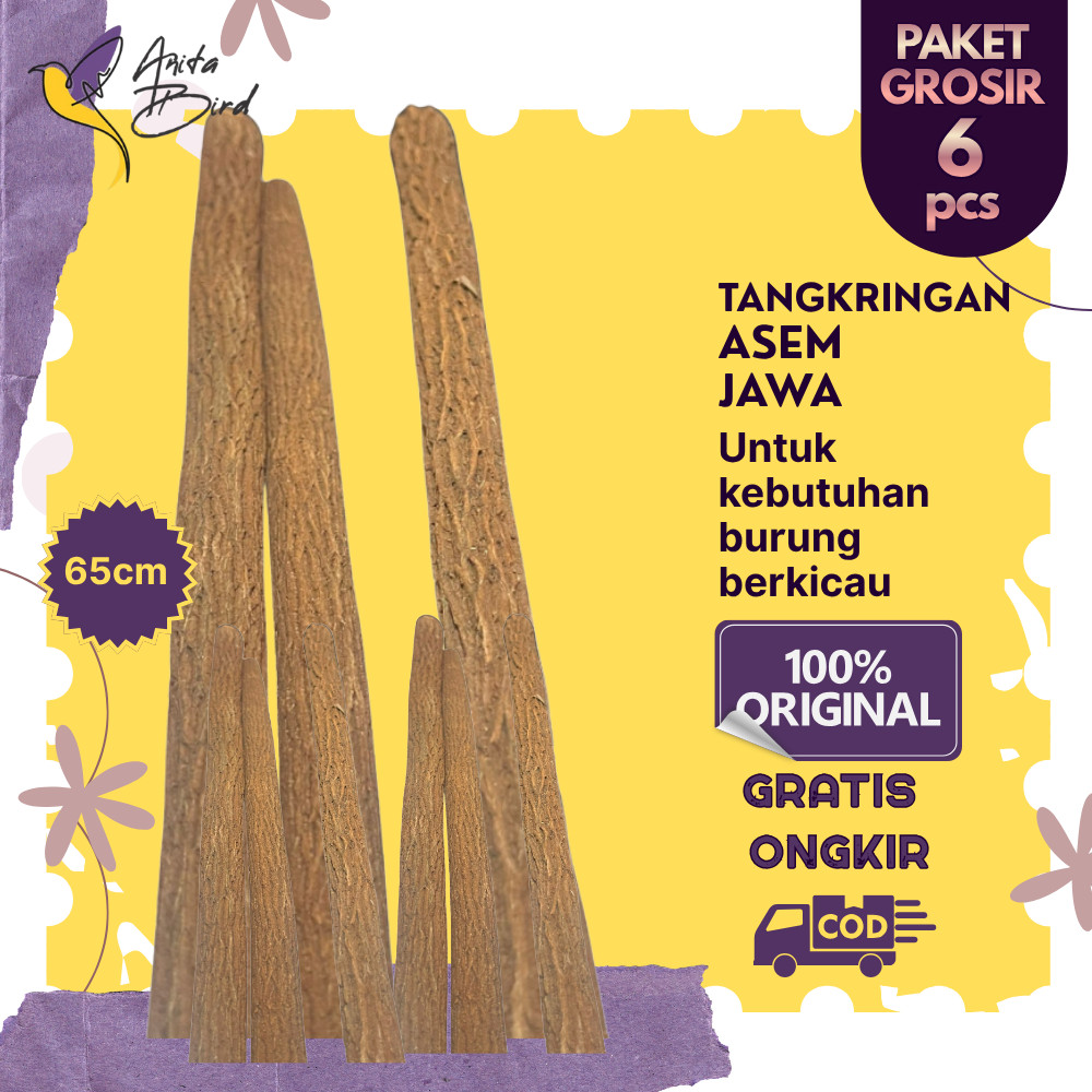 [PAKET GROSIR] 6pcs Tangkringan Asem Jawa Asli Pangkringan Kayu Asem Jawa