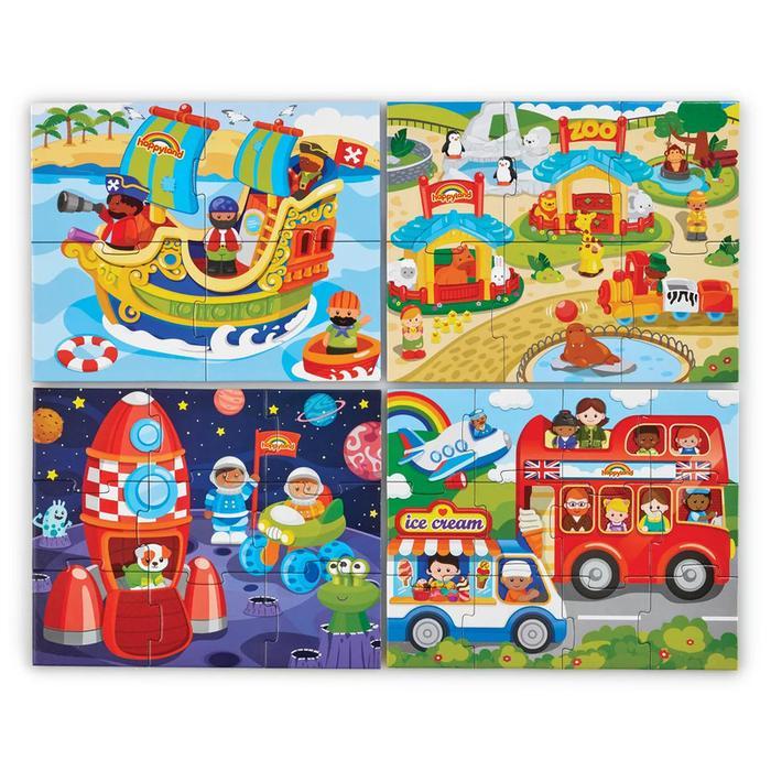 ELC 4in1 Happyland Puzzle - Mainan Edukasi Anak - Happyland