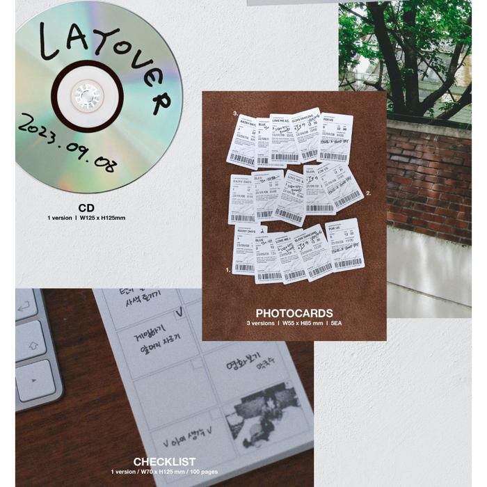 BTS : V - Solo Album [Layover] (Random Ver.) - WEVERSE LD