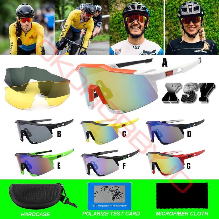 Kacamata Sepeda Gowes Lari Hiking Polarized Speedcraft SL Rockbros XSY - Kode A