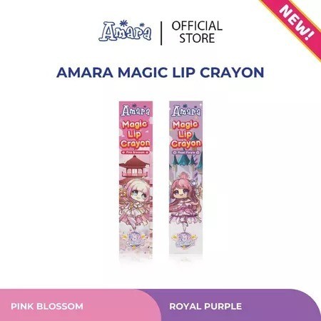 Amara Magic Lip Crayon Lipstick Anak BPOM Bibir Choco Merah Peach Orange Lip Stick Lip Balm Anak Pur