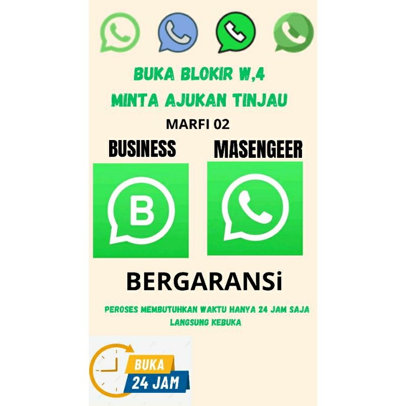 Jasa Buka Blokir WhatsApp Spam Permanen Cepat