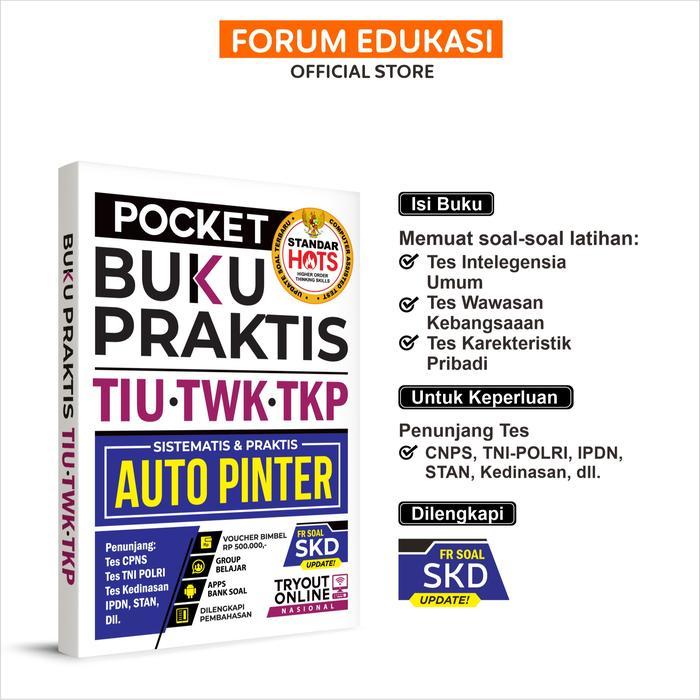 BUKU POCKET TIU TWK TKP (LATIHAN SOAL SKD CPNS) Soft Cover - POCKET TIU TWK TKP [terlaris]