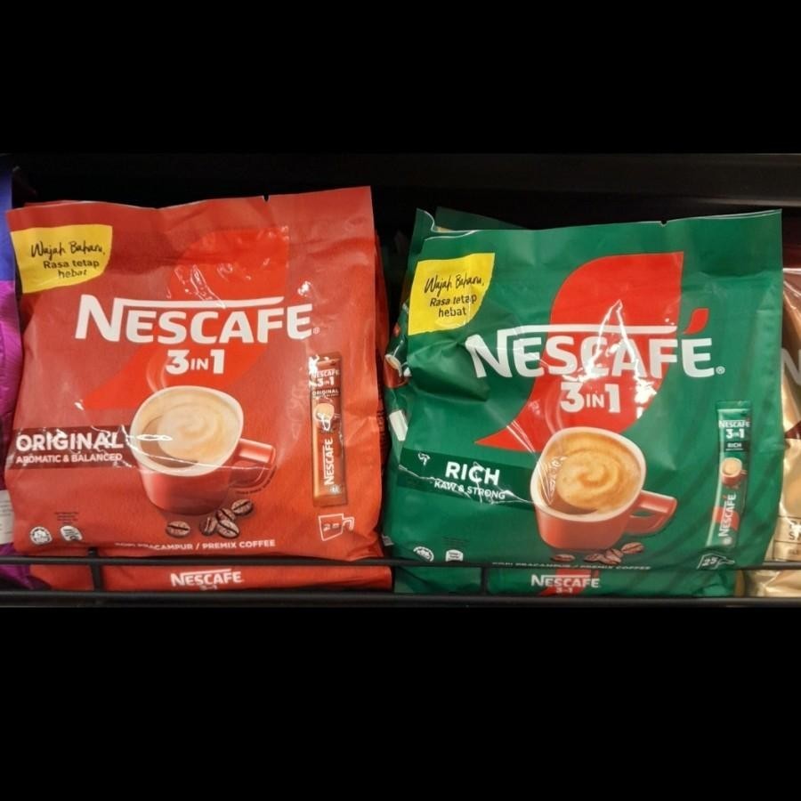 Nescafe 3in1 Kopi Sachet Import ( 25 Sachets ) Original / RIch