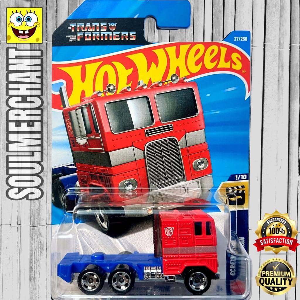 Hot Wheels Optimus Prime Diecast Truck Transformers