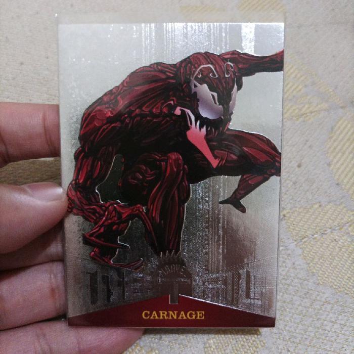 Kartu Marvel METAL Carnage | SUPER RARE TaO 