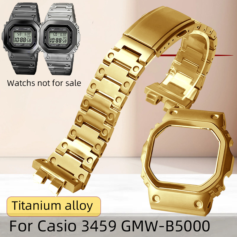 GMW-B5000 3459 Titanium Alloy Case/Strap Bracelet GMW-B5000 MRG-B5000 Bezel watband for Casio G-Shoc