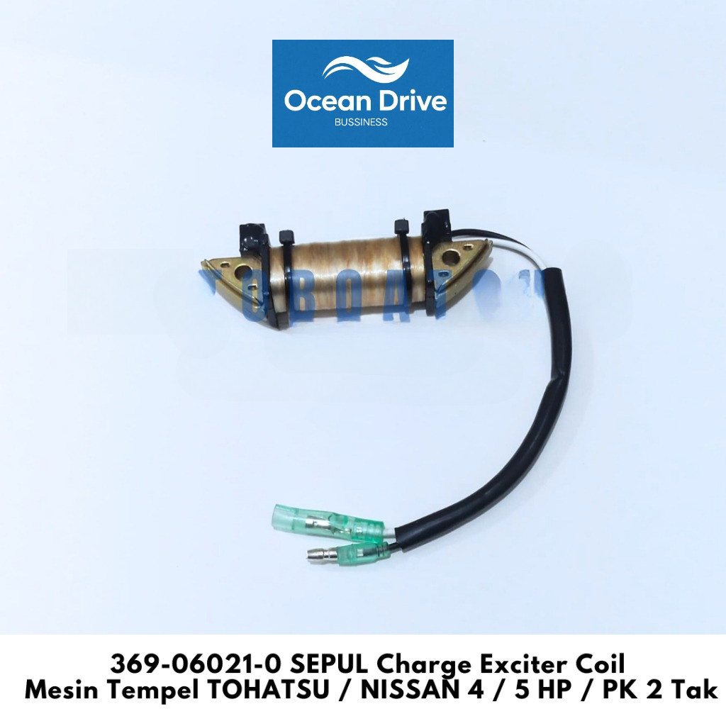 369-06021-0 SEPUL Charge Exciter Coil Mesin Tempel TOHATSU / NISSAN 4 / 5 HP / PK 2 Tak