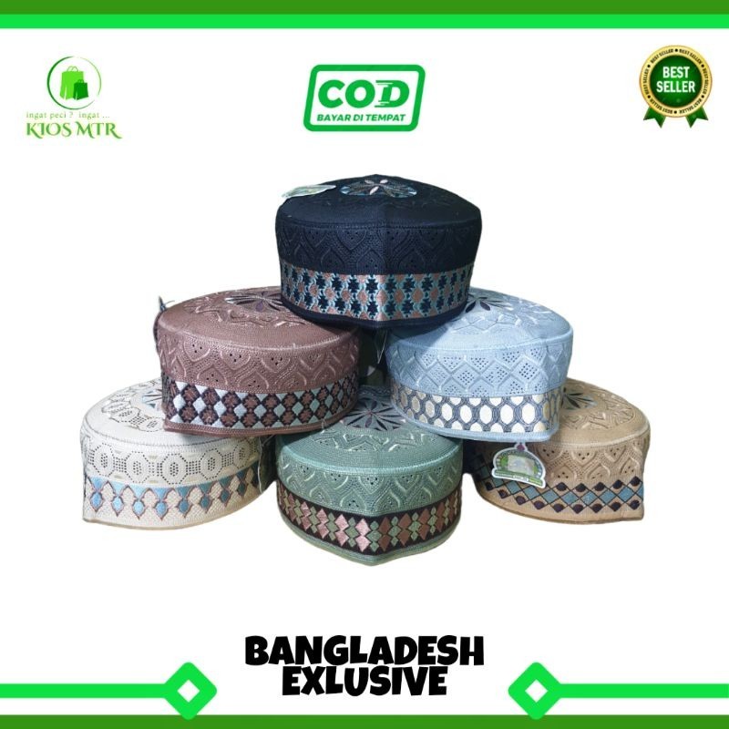 Peci BANGLADESH EXLUSIVE AL FARUQ ORIGINAL , Kopiah BANGLADESH Al Faruq Exlusive , Songkok Original 