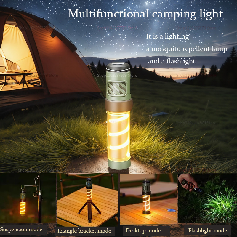 Outdoor camping mosquito repellent lamp portable electric mosquito repellent lamp fishing mosquito r