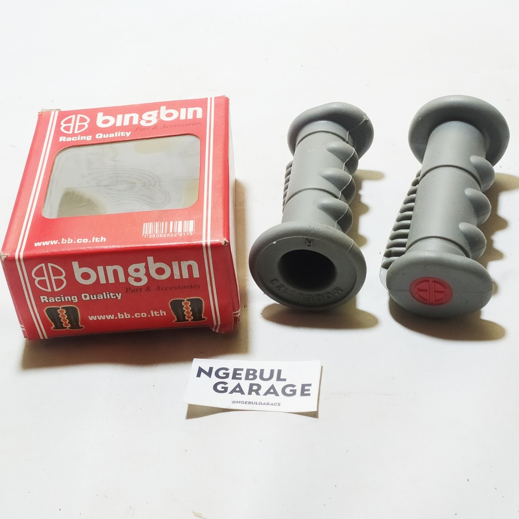 Handgrip Motor Universal Handfat 1 Set Kiri Kanan ABU BINGBIN