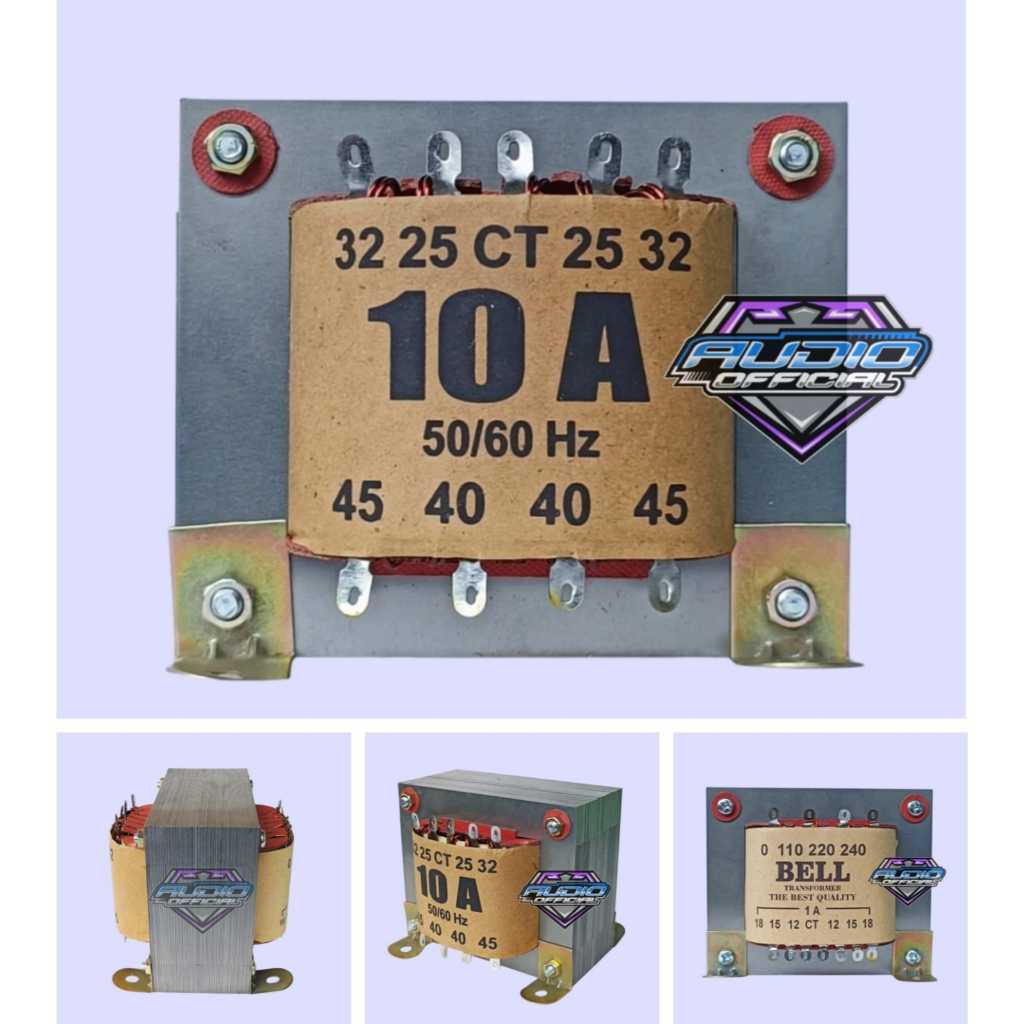 Travo Murni 10A BELL / Trafo 10 Amper Besar CT 45V Tembaga Asli